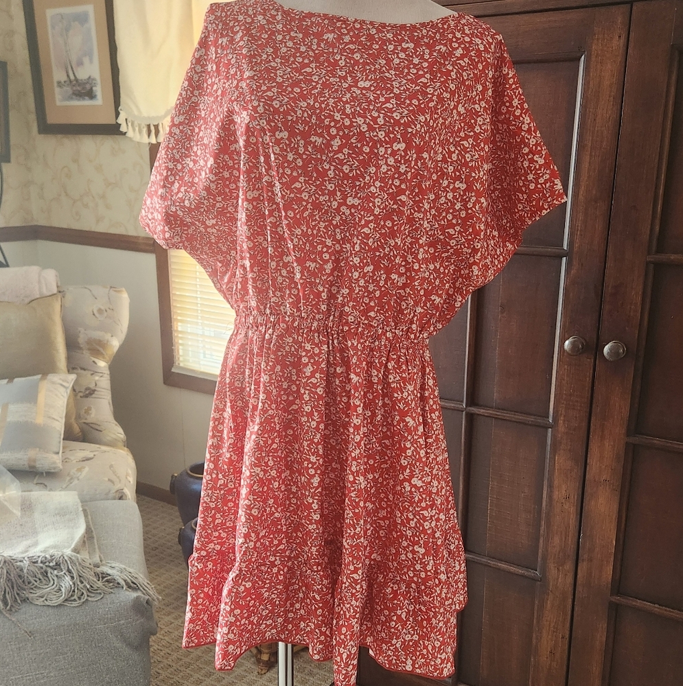 Red Floral Dress
